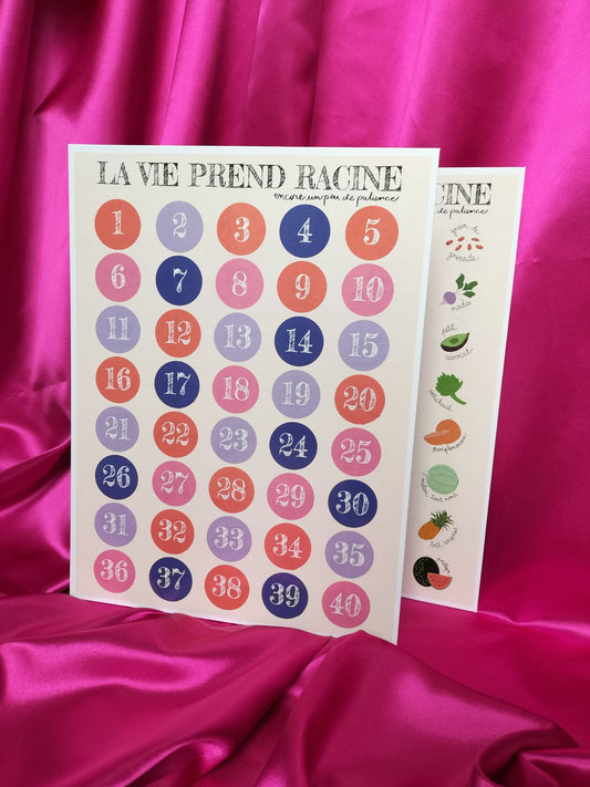 Calendrier de l’Attente - Grossesse - Fruits & Légumes